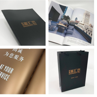Real estate brochure and bags