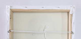 Canvas with wooden frame