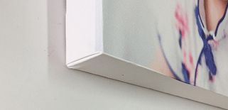 Canvas with wooden frame